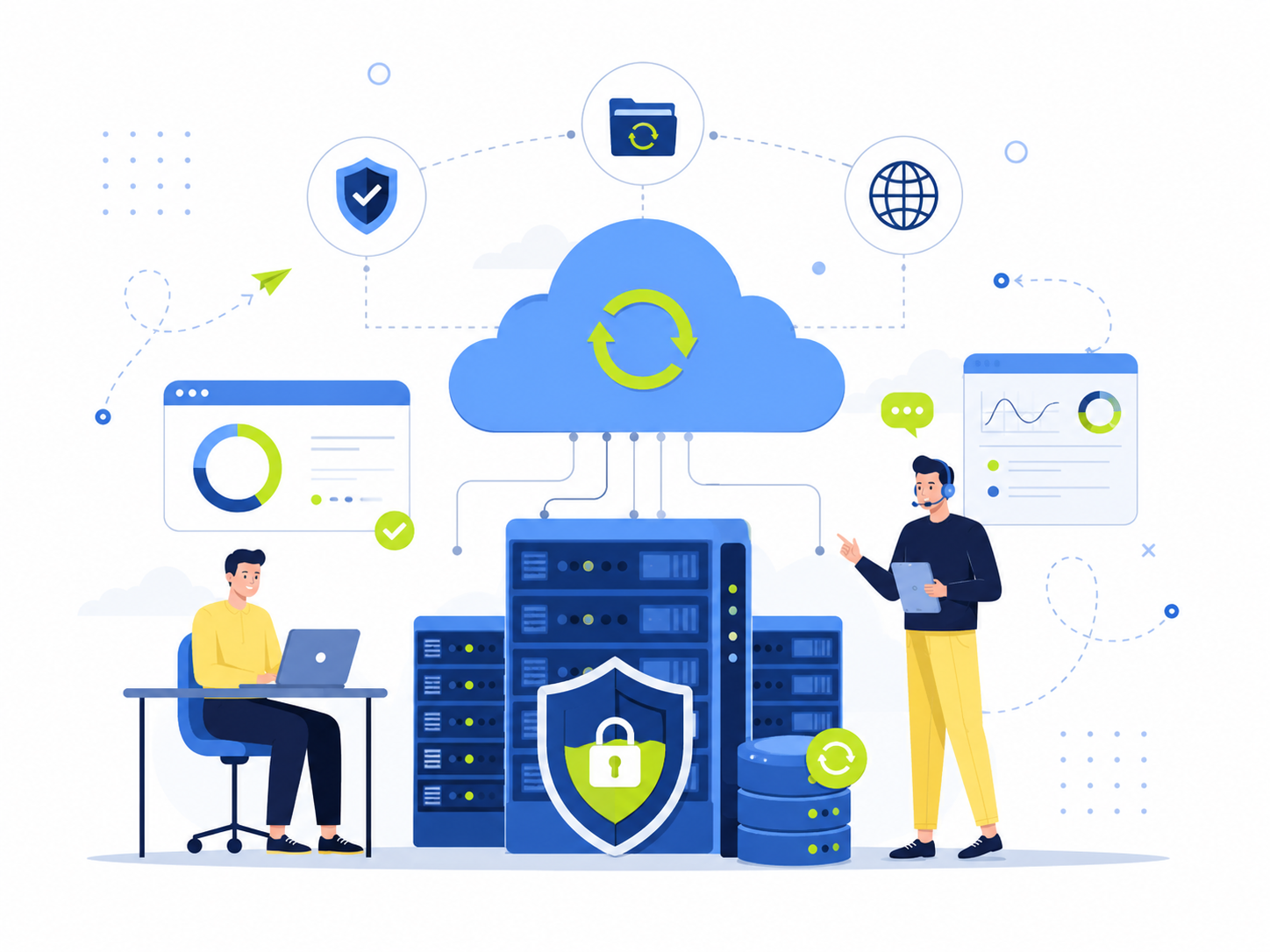 Cloud Hosting illustration